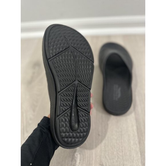 Skechers Sandals Womens Size 9 Black GO Recover Archfit Recovery Slides Comfort - Picture 8 of 10